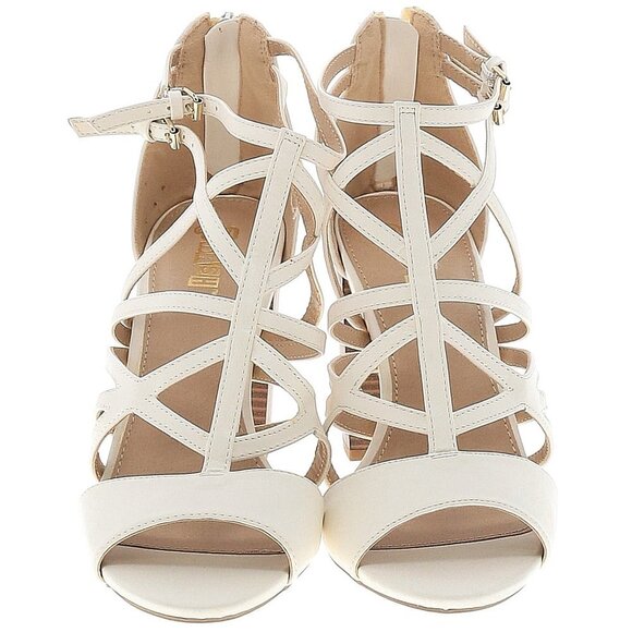 Brash Shoes - White Strappy Sexy Sandals